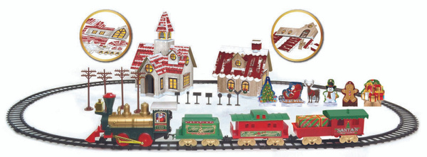 Новогодняя железная дорога VILLAGE TRAIN SET купить на OZON по низкой ...