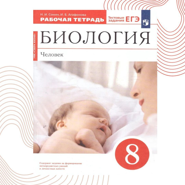 Биология 8 класс. Человек. Рабочая тетрадь (красная) к учебнику Н.И ...