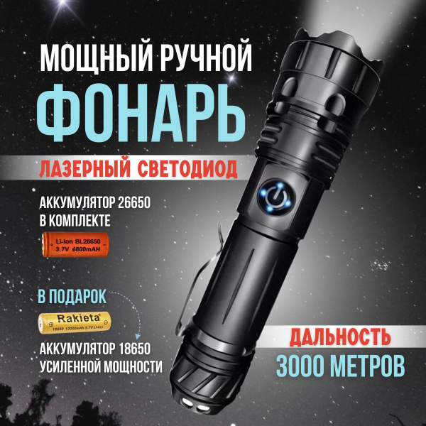 Перезаряжаемый светодиодный фонарь | AliExpress