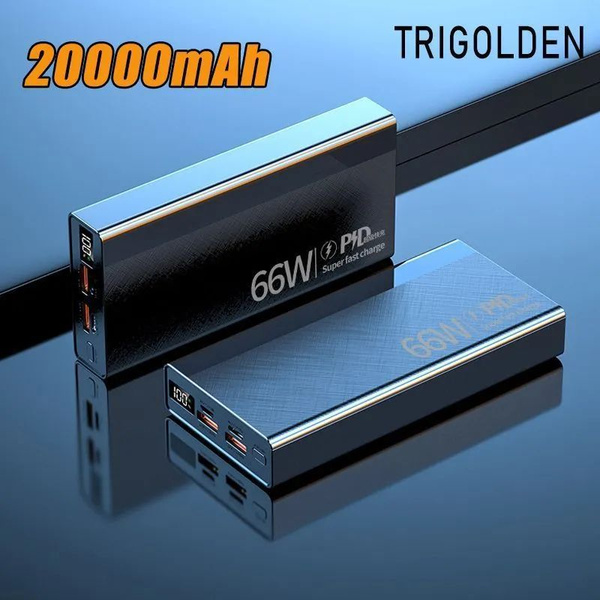60000 мАч Power Bank 66 Вт супер быстрая зарядка для PD 20 Вт Внешнее ...