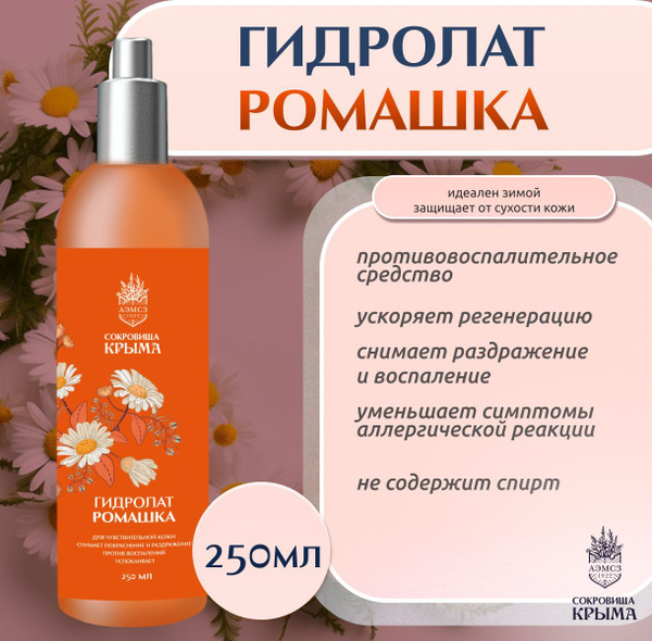 Гидролат для лица Ромашки 250 мл. - купить с доставкой по выгодным ...