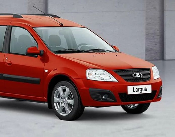 Бампер передний ВАЗ 21999 Лада Ларгус (LADA Largus) ОГНЕННО-КРАСНЫЙ-124 ...