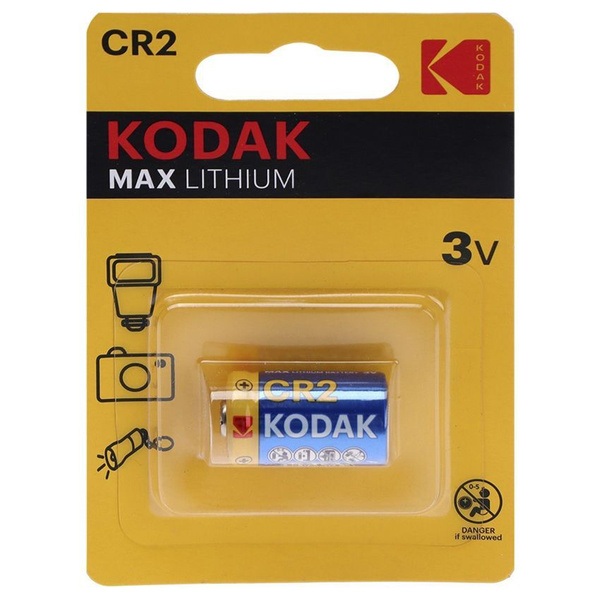 Батарейка KODAK CR2 MAX LITHIUM литиевая, 1 шт - купить с доставкой по ...