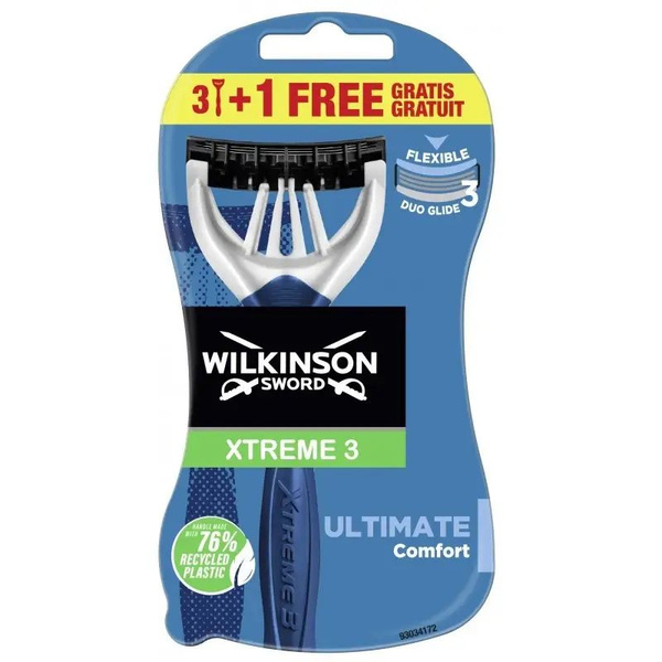 Wilkinson Sword Одноразовые станки мужские Xtreme3 Ultimate Comfort, 4 ...