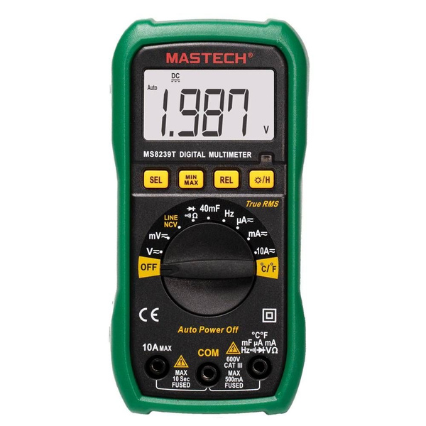 Мультиметр цифровой MASTECH MS8239T, автомат, температура, ёмкость ...