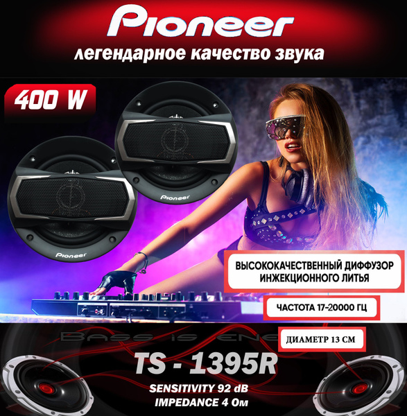 Автомобильные колонки Pioner 500 Вт - купить по выгодной цене в ...