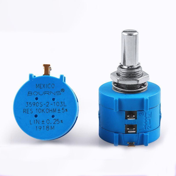 10шт 3590S-2-103L 10 кОм 2вт многооборотный резистор переменный купить ...