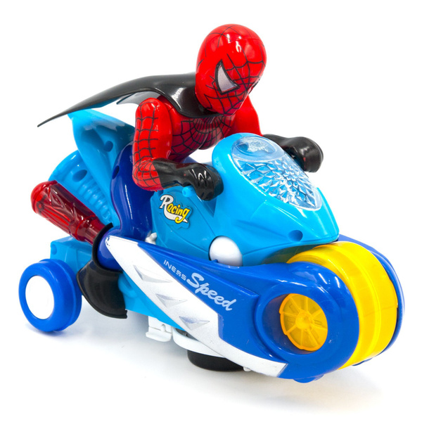 Мотоцикл человека паука Spider Man свет звук проектор , видео - купить ...