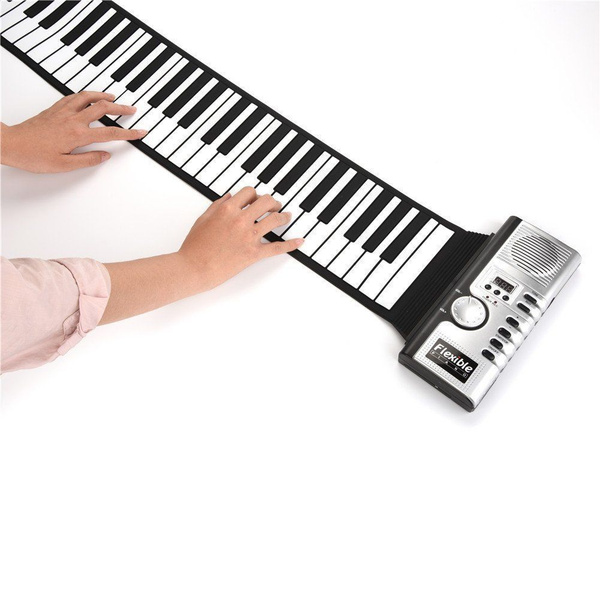 Полноразмерный цифровой синтезатор с 61 клавишами, soft keyboard piano ...