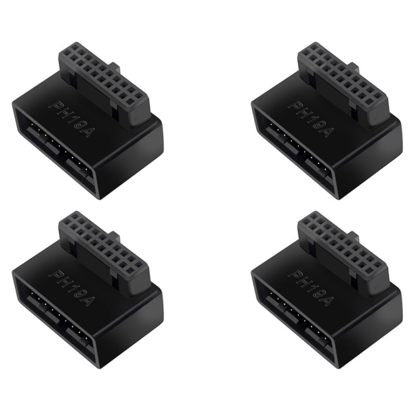 4X PH19A USB 3.0 Внутренний разъем USB3.0 19/20P Разъем 90 градусов ...