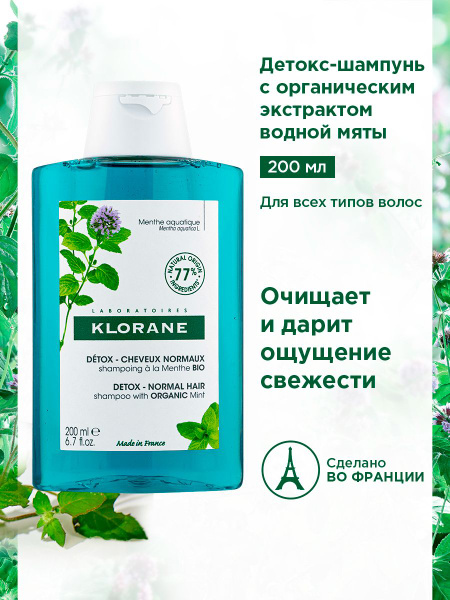 Klorane Шампунь для волос, 200 мл - купить с доставкой по выгодным ...
