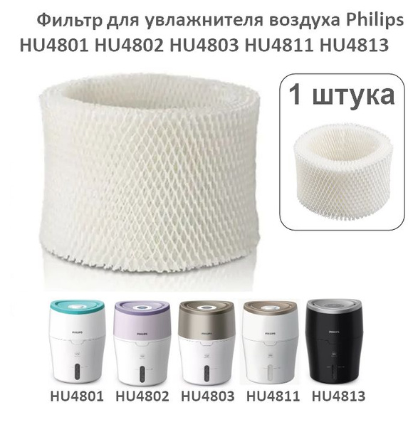 Фильтр (1 штука) для улажнителя воздуха Philips (Филипс) HU 4801, 4802 ...