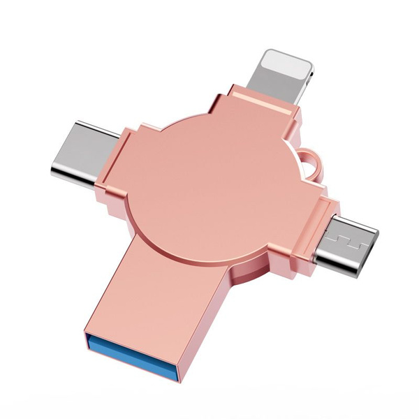USB-флеш-накопитель 4 в 1 OTG Micro USB / Type - c Anandroid / iPhone ...