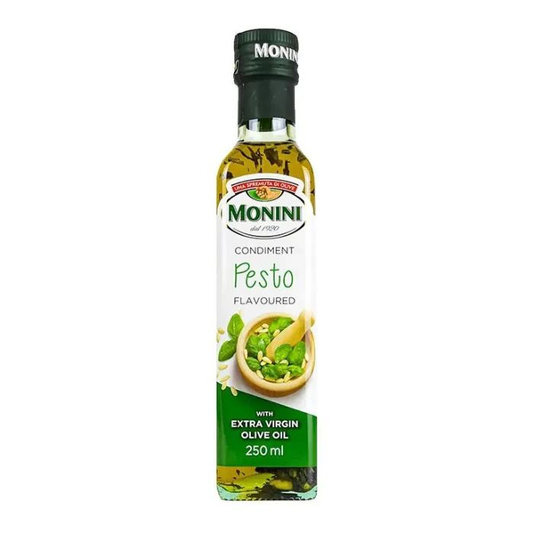 Масло Monini Extra Virgin оливковое, с добавлением базилика и кедрового ...
