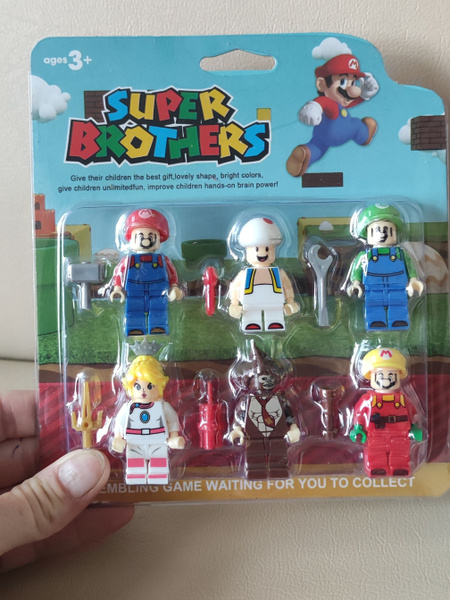Набор фигурок для конструктора Супер Марио 6 шт / Brothers Mario ...