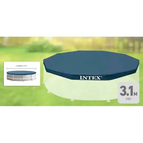 Тент для каркасного бассейна Intex 305 см, пвх - купить с доставкой по ...