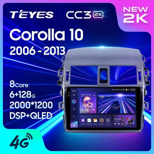 Штатная магнитола Teyes CC3 2K 4/32 Toyota Corolla 10 E140 E150 (2006 ...