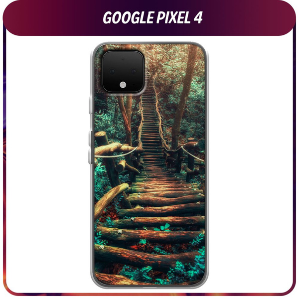 Силиконовый чехол на Google Pixel 4 / Гугл Пиксель 4 "Лес 3" - купить с ...