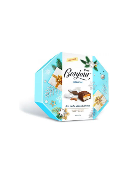 Конфеты Konti Bonjour Coconut, 150 г - купить с доставкой по выгодным ...