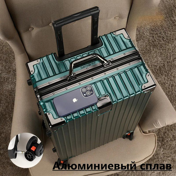 Чемодан Samsonite с алюминиевой рамой, универсальные колеса ...