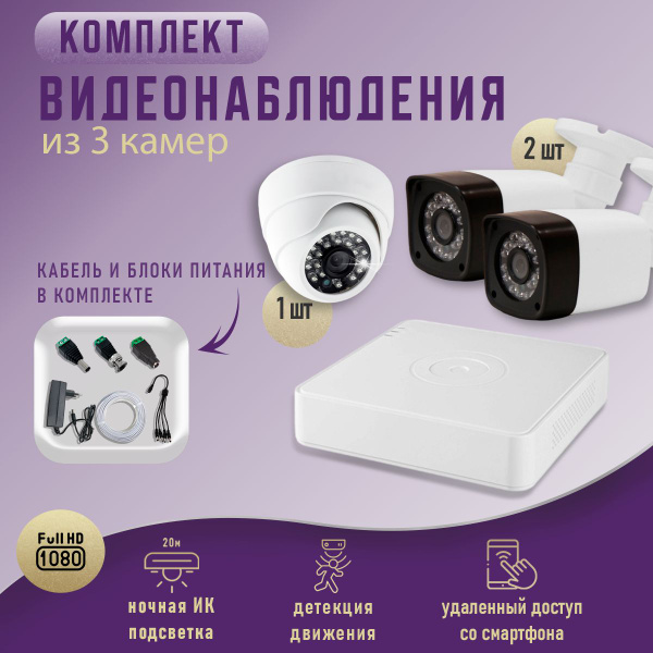 Система видеонаблюдения Optimussecurity Комплект видеонаблюдения 1920× ...