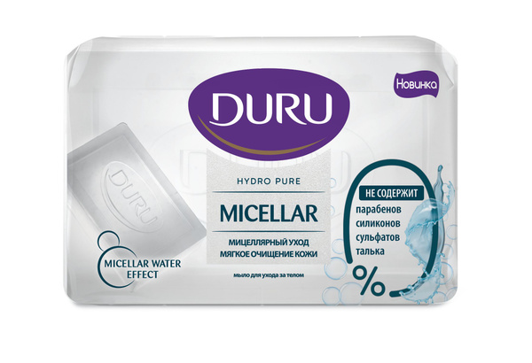 Мыло DURU Hydro Pure Мицеллярный уход, 110 г - купить с доставкой по ...