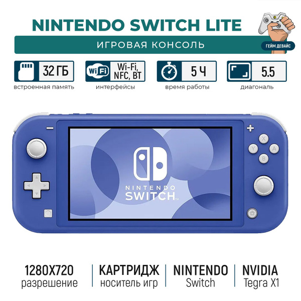 Nintendo Switch Lite голубой (Cn) - купить с доставкой по выгодным ...
