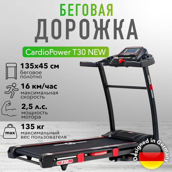 Беговая дорожка CardioPower T30 NEW - купить по доступным ценам в ...