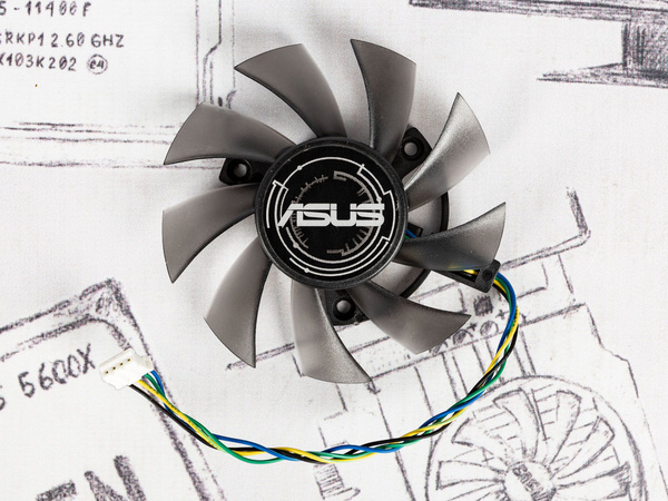 Вентиляторы для видеокарт ASUS GTX 1650, 1660 Ti - купить кулер по ...