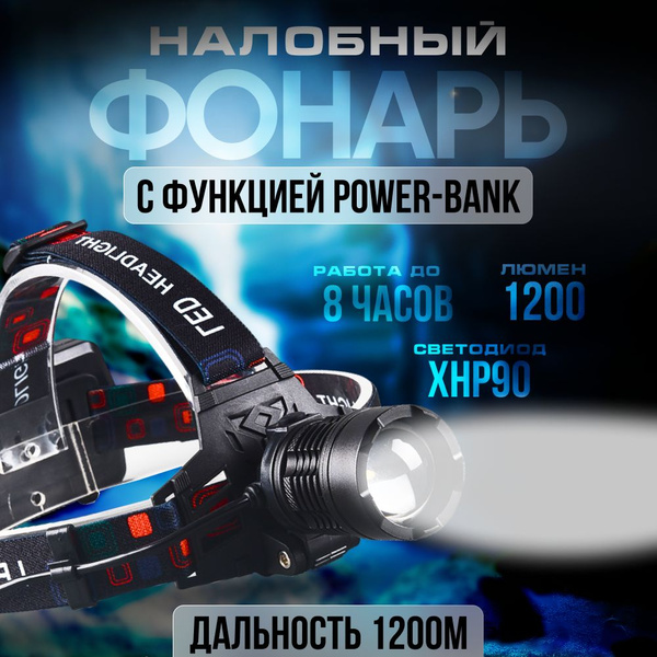 High-power Налобный фонарь - купить с доставкой по выгодным ценам в ...
