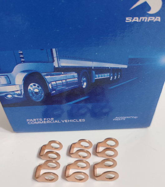 Шайба MAN форсунки под штуцер обратки (6.2х11х1мм U-образная) медная ...