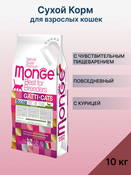 Monge Cat Sensitive / Сухой корм Монж для кошек с Чувствительным ...