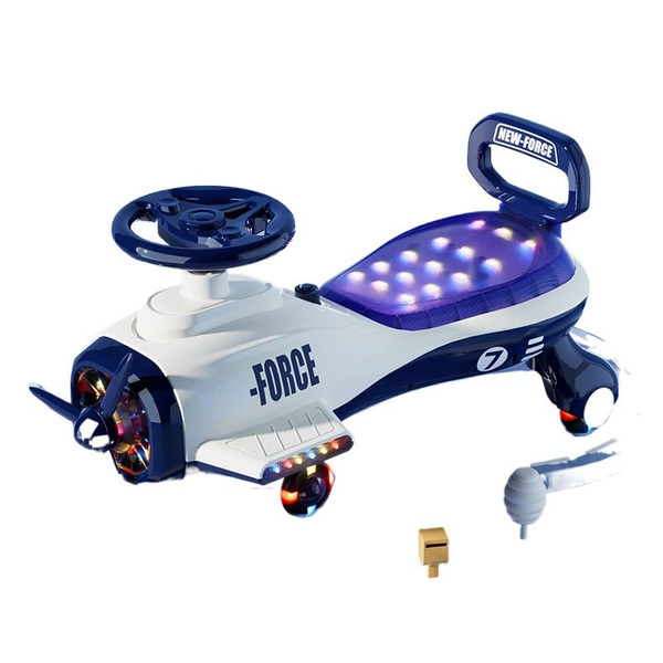 Детская крутящаяся машинка бесшумная и с ручкой от опрокидывания ...