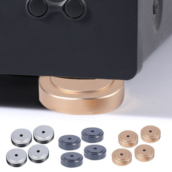 Ножки усилителя мощности цельноалюминиевые с резиновыми кольцами для ...