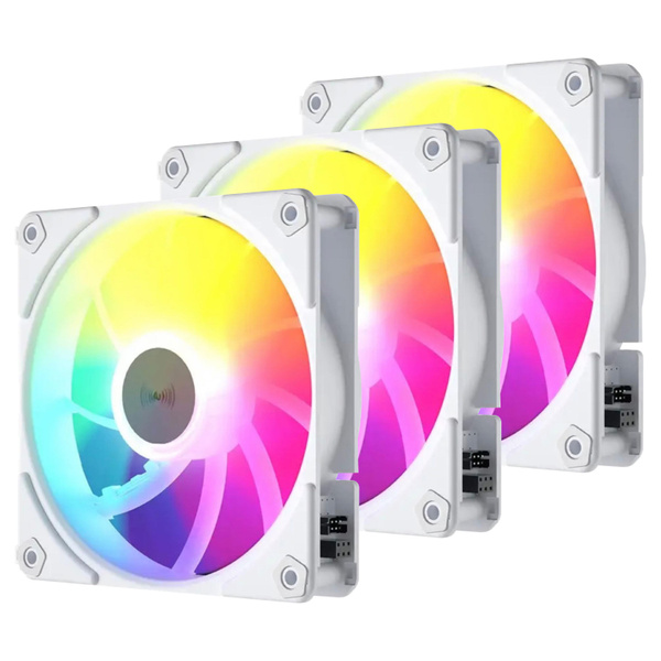 Комплект вентиляторов SAMA UF1203 3 в 1 ARGB Uni Easy Link PWM ...