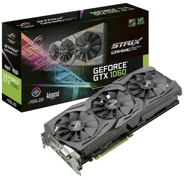 Видеокарта ASUS GeForce GTX 1060, 6 ГБ DDR5 - купить по низким ценам в ...