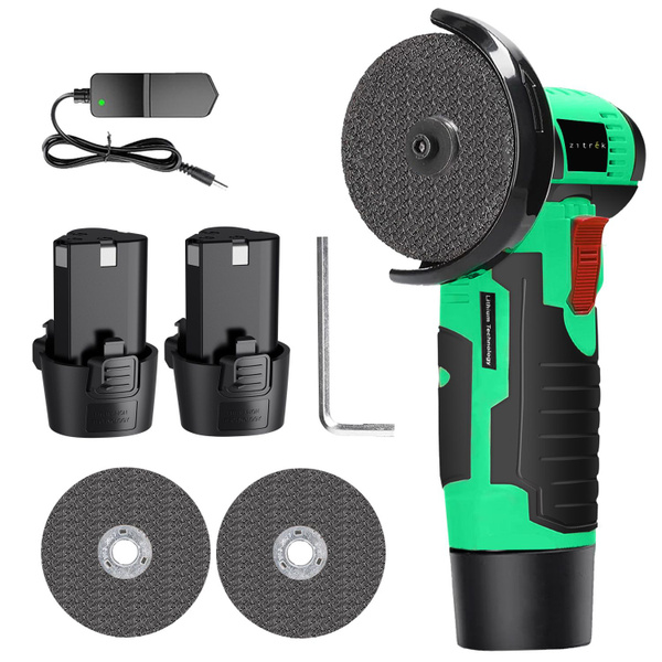 Углошлифовальная машина Zitrek AG 12 (75мм, 12 B, Li-Ion акк. 2x2.0Ач ...