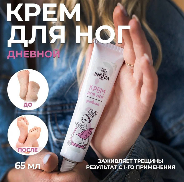 Натуральный охлаждающий крем для ног против потливости с комплексом ...