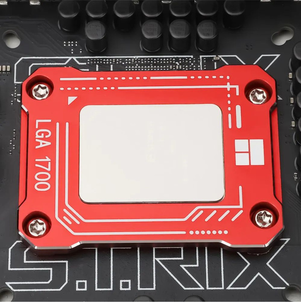Рамка для коррекции изгиба под сокет LGA1700, красная - купить кулер по ...