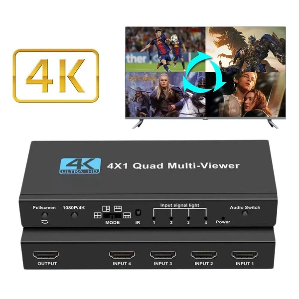 Hdmi Multiviewer Switch 4-1 переключатель, видеостена, видео стена ...