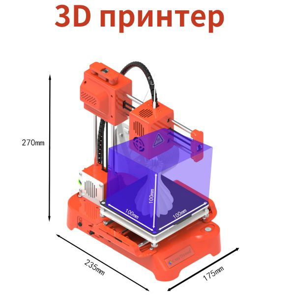 Мини 3D принтер Маленький игрушечный принтер 3D моделирование - купить ...