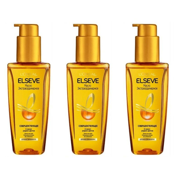 L'Oreal Paris Масло Elseve Экстраординарное для всех типов волос, 100мл ...