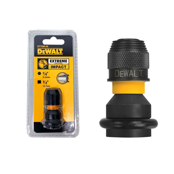 Адаптер для ударных гайковертов шестигранник 1/4F - квадрат 1/2F Dewalt ...