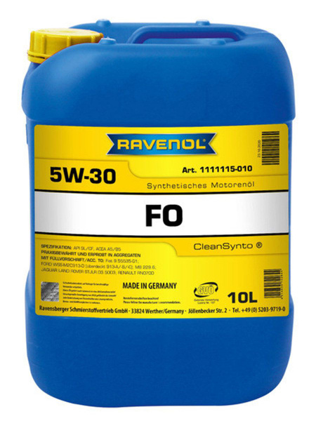 Масло моторное RAVENOL 5W-30 Синтетическое - купить в интернет-магазине ...