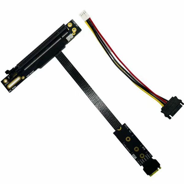 Кабель-адаптер M.2 PCIE X16 для SSD M.2 Nvme Gen4 PCIE 4.0, 25 см ...