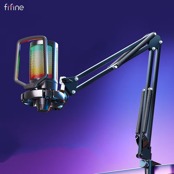 Микрофон игровой (для стриминга) Fifine Light A6 RGB Cantilever model ...