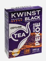 KWINST / Цейлонский черный чай в картонной упаковке "Супер Пекое", Шри ланка, 250 гр. KWINST