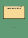 From Bremen to America in 1850. Fourteen Emigrant Ship Lists - Smith