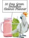 30 Day Green Smoothie Cleanse Planner. Diet Goal Journal For Fitness, Health & Happiness - 6x9 Inches, 120 Pages, Undated To Plan Out Your Leafy Green Low Fat Diet Schedule With Daily Meal Plan Board - Ginger Green