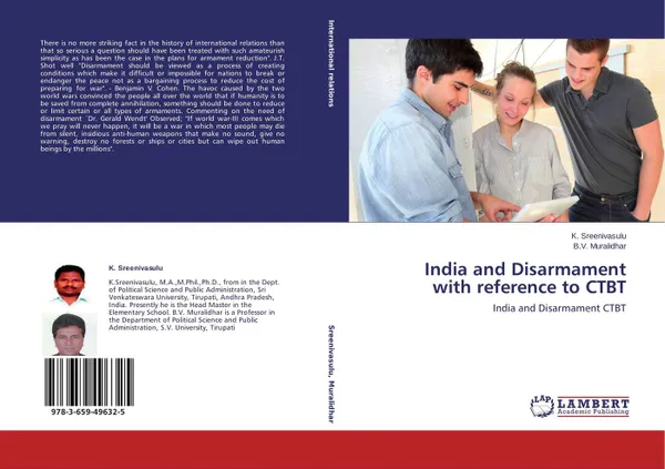 Обложка книги India and Disarmament with reference to CTBT, K. Sreenivasulu and B.V. Muralidhar